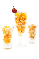 Fruits in glasses