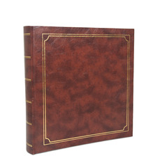Big brown book with clipping path photo album