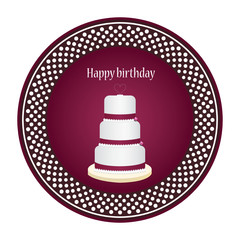 Birthday greeting card vector