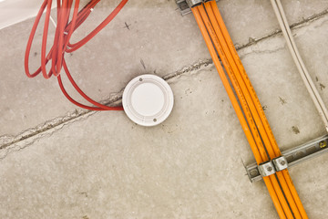 Brandschutz Rauchmelder an der  Decke