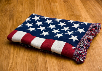 American flag blanket