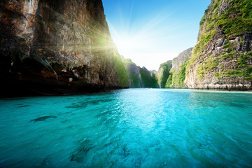 bay at Phi phi island in Thailand