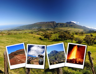 Paysages de l'île de La Réunion.