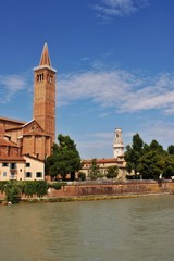 Fototapeta premium Santa Anastasia church in Verona Italy