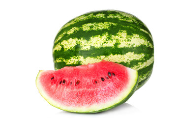 fresh watermelon isolated on white