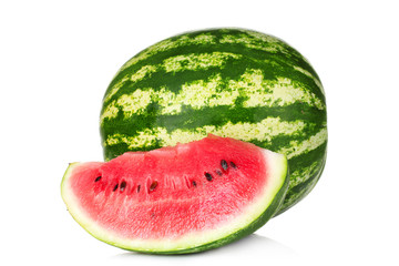 fresh watermelon isolated on white