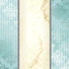 Silver Victorian vintage banner