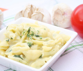 Pasta mit Spinat
