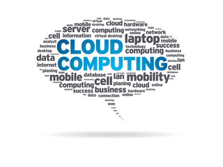 Speech Bubble - Cloud Computing