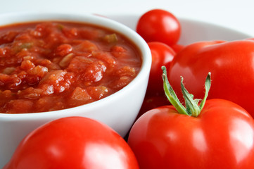 Salsa Bowl with Tomatoes