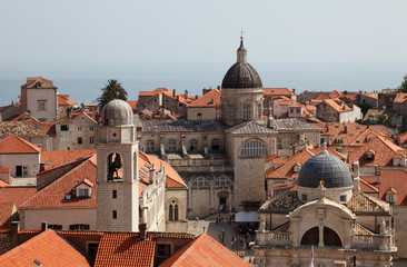 View of historic town Dubrovnik in Croatia