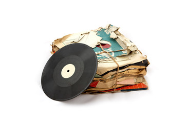 Fototapeta premium Vinyl plates