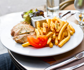 Fresh chicken steak