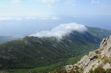 Vista da Monte Capanne sull'isola d'Elba