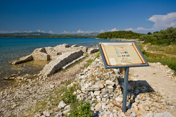 Naklejka premium Remains of the ancient city of Colentum