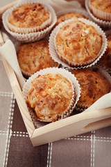 muffins with ham and cheese