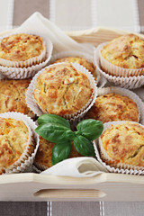 muffins with ham and cheese