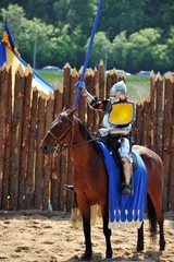 Crédence de cuisine en verre imprimé Chevaliers tournoi des chevaliers