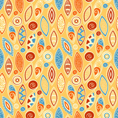 vector seamless background in ethnic style,