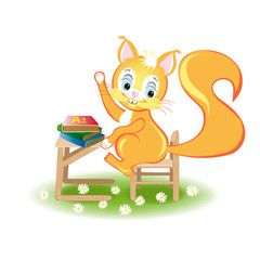 Иллюстрация белочки