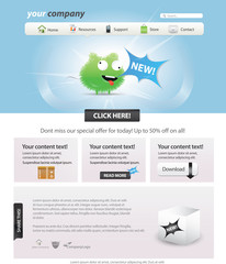 Web 2.0 template - glossy candy look