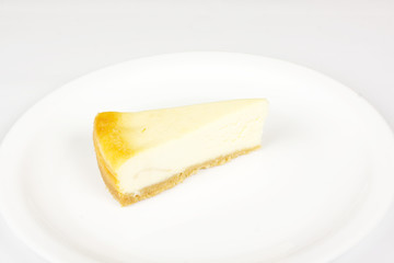 Cheesecake isolated on white
