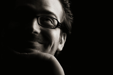 Portrait of happy man