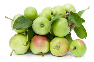 Healthy food is a green apples