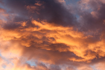 Fototapeta premium Sunset in clouds