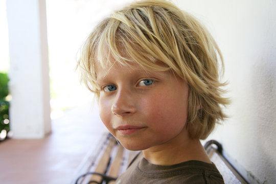 Ersch&ouml;pfter Junge