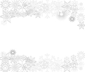 Obraz premium schneeflocken hell grau