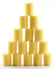tappi per le orecchie forma piramide