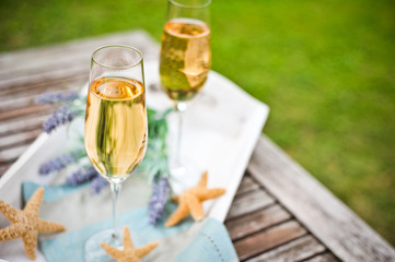 champagner - gartenfest