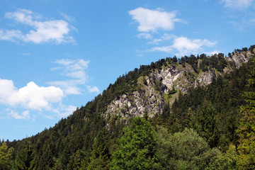 mountain line and sky