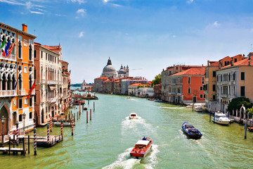 Fototapeta na wymiar Canal Grande w Wenecji, Włochy
