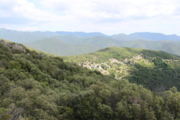 Fototapeta premium Paysage de montagne dans les Cévennes