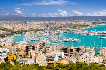 City of Palma de Mallorca in Majorca Balearic island