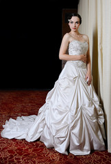 Beautiful girl in wedding dress