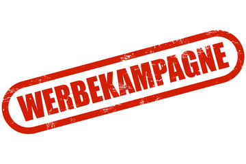 Grunge Stempel rot WERBEKAMPAGNE