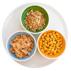 three kind of cereals
