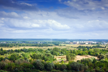 Fototapeta na wymiar View of summer landscape