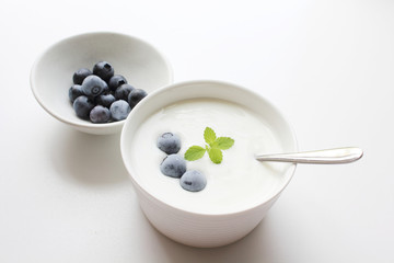 ブルーベリーとヨーグルト