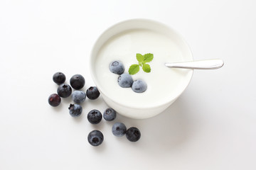 ブルーベリーとヨーグルト