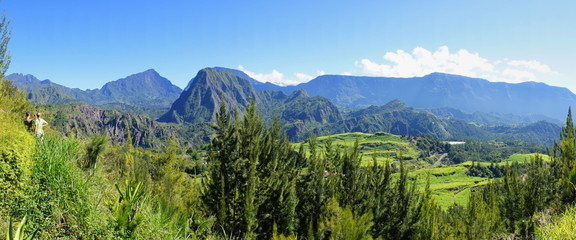 Montagnes du Cirque de Salazie, La Réunion.