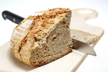 Brot aufgeschnitten