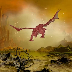 Photo sur Plexiglas Dragons vol de dragon