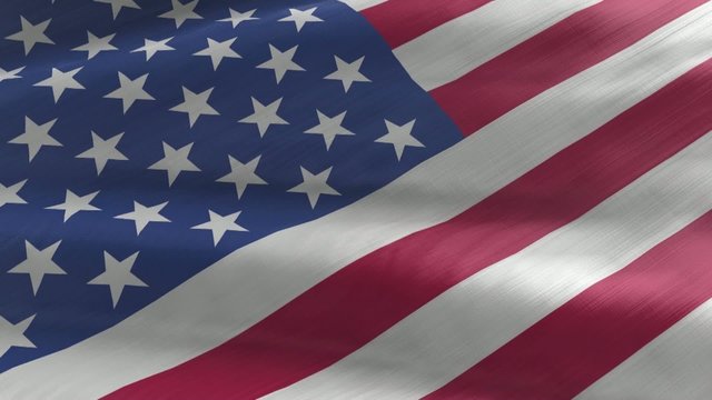 Flagge USA, nahtlos wiederholender Film / Endlosschleife