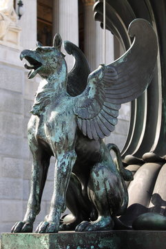 Statue of a griffin