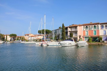 Private port in the south of France