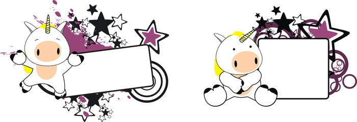 unicorn baby cartoon copyspace1